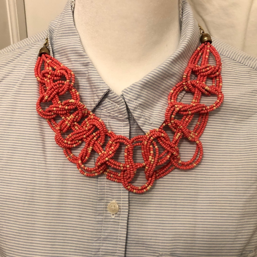 Large Coral necklace from J. Crew